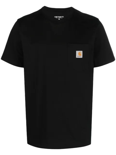 Carhartt WIP logo-patch pocket T-shirt Black I030434