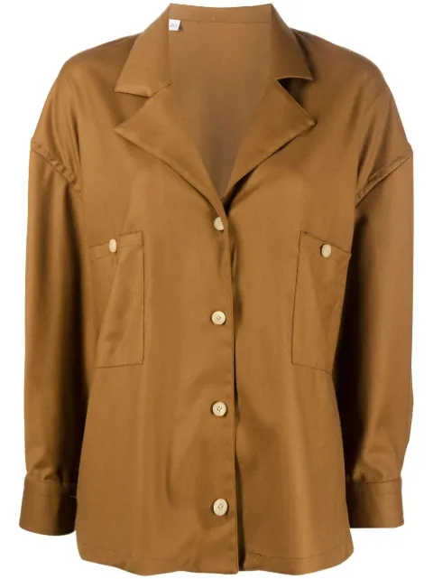Giuliva Heritage Meryl long-sleeve shirt Brown THEMERYLSHIRT