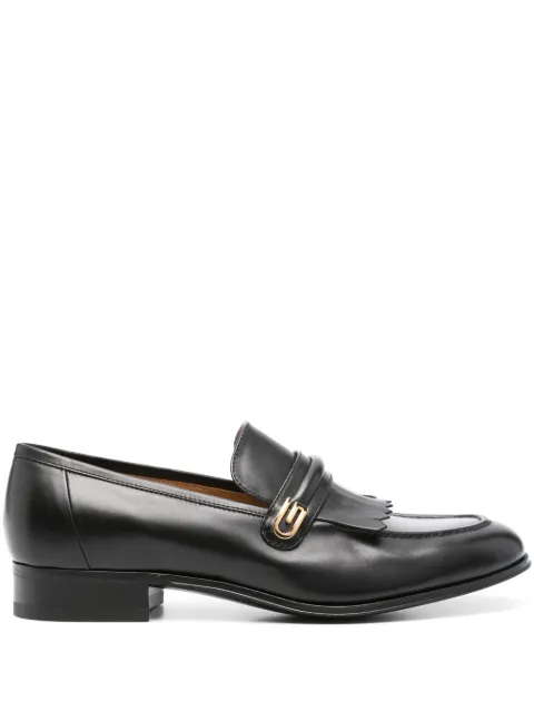 Gucci fringe-detail leather loafers Black 71468006F00