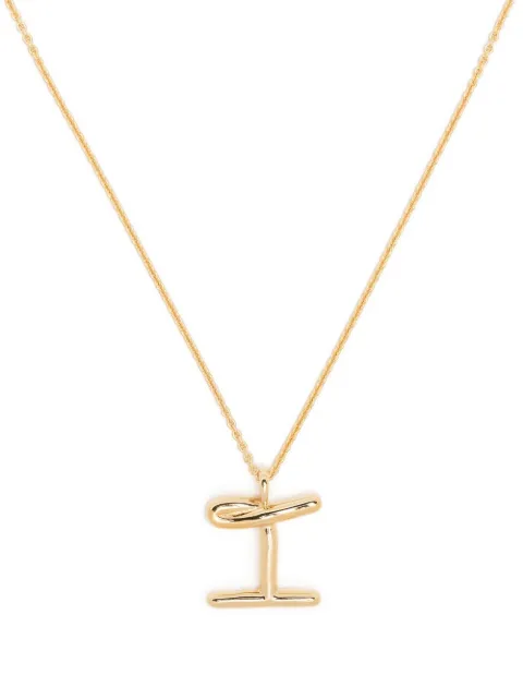 Missoma Curly Molten initial pendant necklace Gold INLGN2NSI