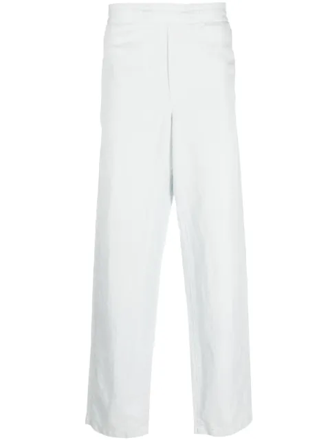 Orlebar Brown elasticated-waist straight-leg trousers Blue 277089