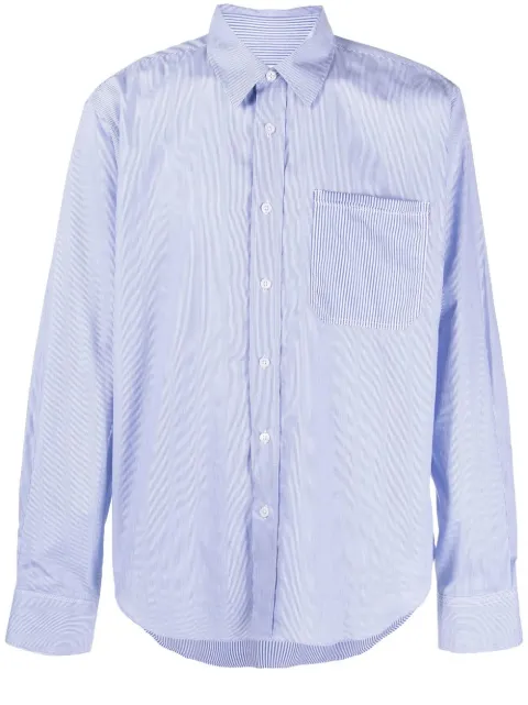 Orlebar Brown Grasmoor long-sleeved shirt Blue 277039