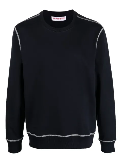 Orlebar Brown Stevenson sail-stitch sweatshirt Blue 277095
