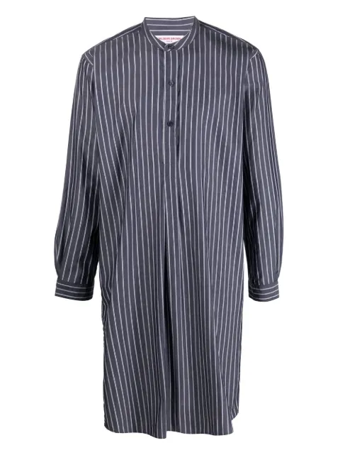 Orlebar Brown striped cotton nightgown Blue 277084