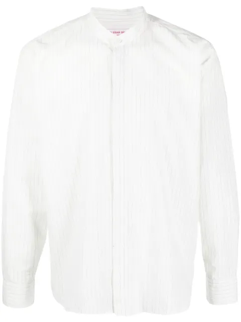 Orlebar Brown collarless button-front shirt White 277167