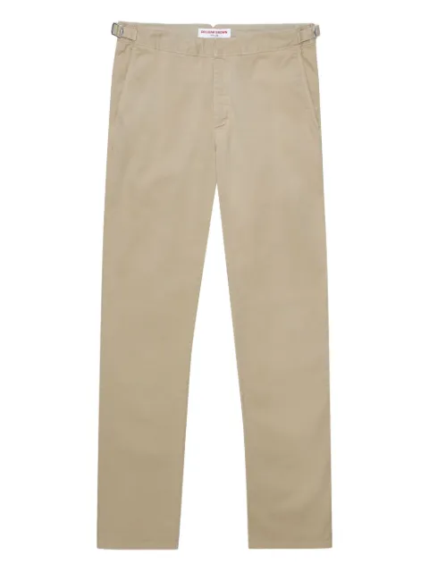 Orlebar Brown Fallon mid-rise straight-leg trousers Neutrals 277125