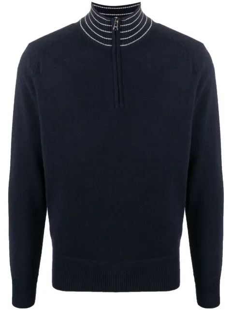 Orlebar Brown Lennard high-neck jumper Blue 277193