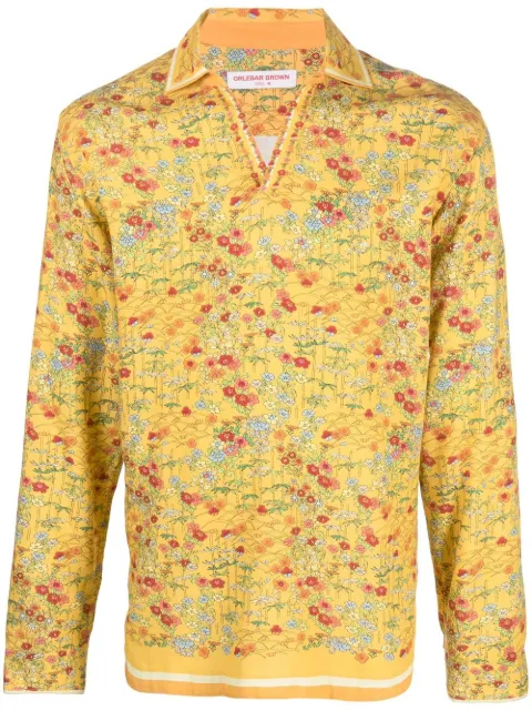Orlebar Brown Ridley Solo Fantasy shirt Yellow 277071