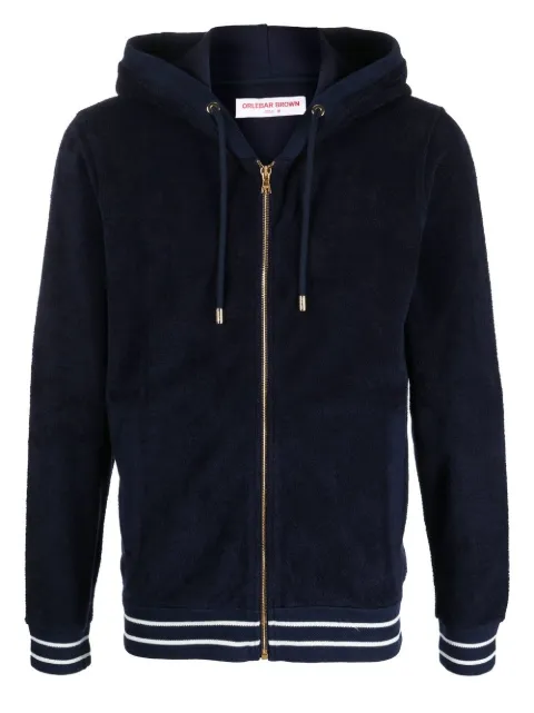 Orlebar Brown zip-up cotton jacket Blue 273809