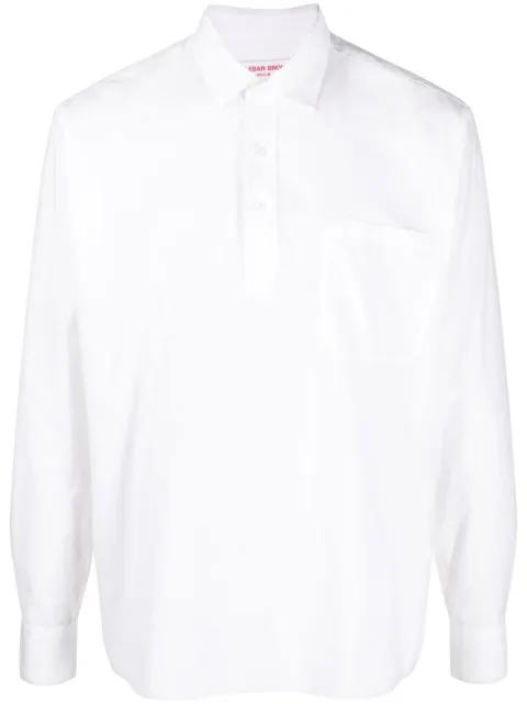 Orlebar Brown Shanklin long-sleeve polo shirt White 277082