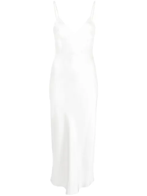 Gilda & Pearl Sophia midi slip-dress White 2006IVORY