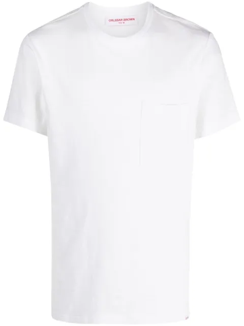 Orlebar Brown round-neck short-sleeve T-shirt White 277203