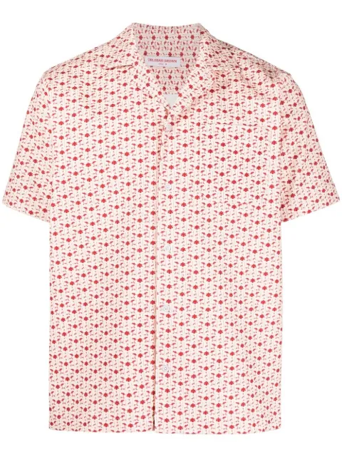 Orlebar Brown Marne Cord bandana corduroy shirt Neutrals 277251