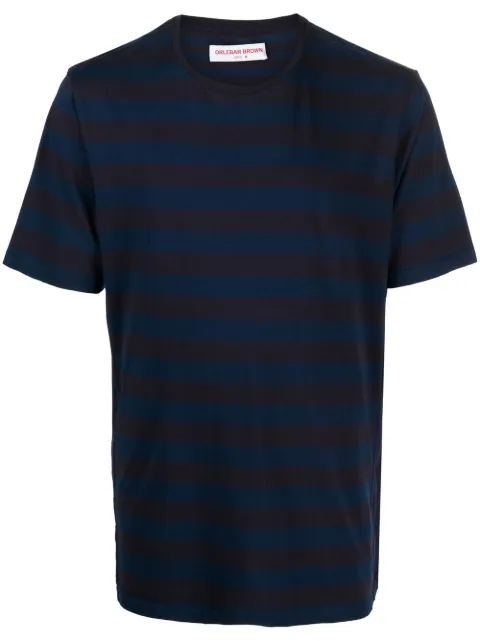 Orlebar Brown Nicolas stripe-print short-sleeve T-shirt Blue 277059