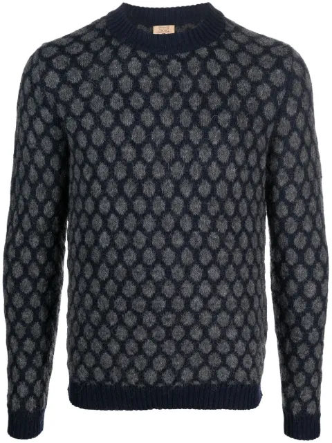 RAKKI crew-neck knitted jumper Blue PAUL