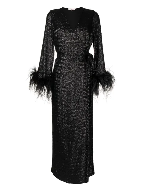 Gilda & Pearl Seraphina long robe Black 3015BLACK