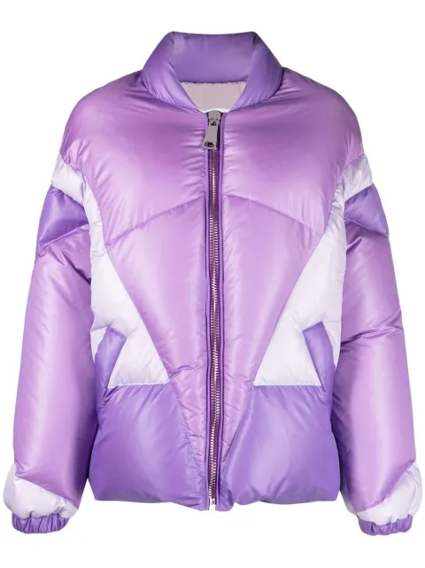 Khrisjoy heart-motif padded jacket Purple DFPW019HTNYHT
