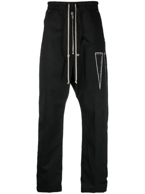 Rick Owens DRKSHDW drop-crotch trousers Black DU02B4377MUEH1