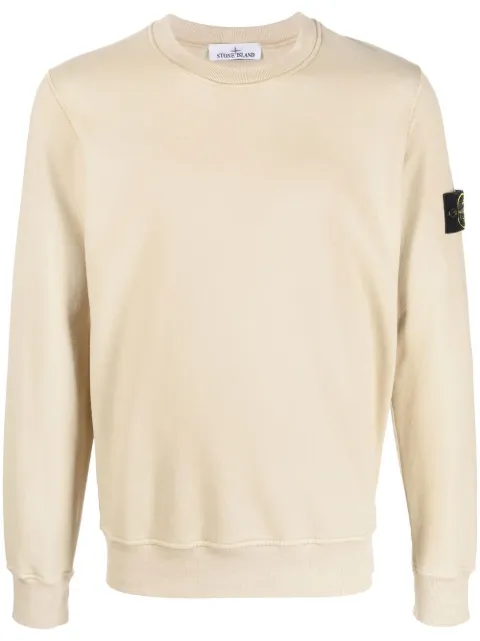 Stone Island Compass-patch sweatshirt Neutrals 771563020