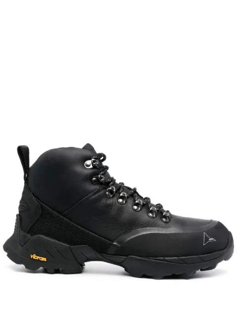 ROA lace-up leather boots Black LE10001A