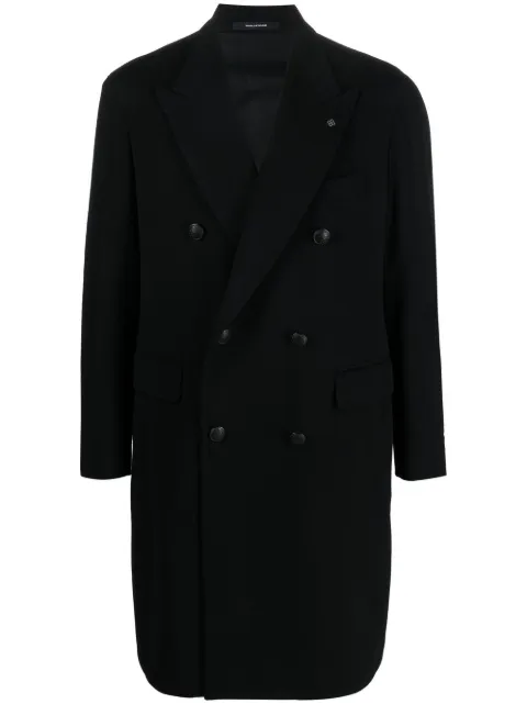 Tagliatore double-breasted tailored coat Black CLD10B350001N5051