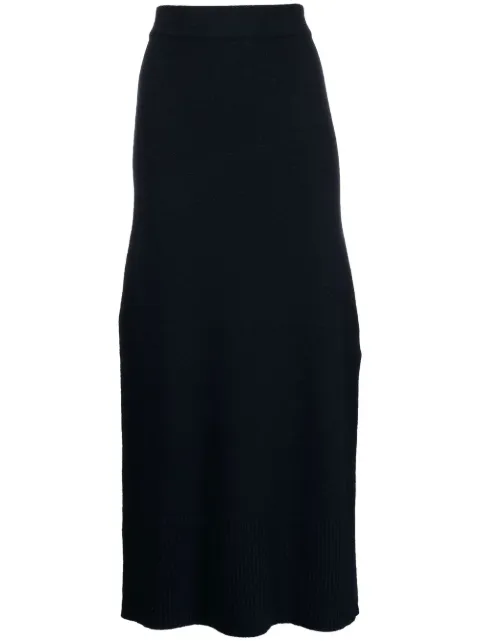 Altuzarra high-waisted knitted midi skirt Blue F2228512KYS015