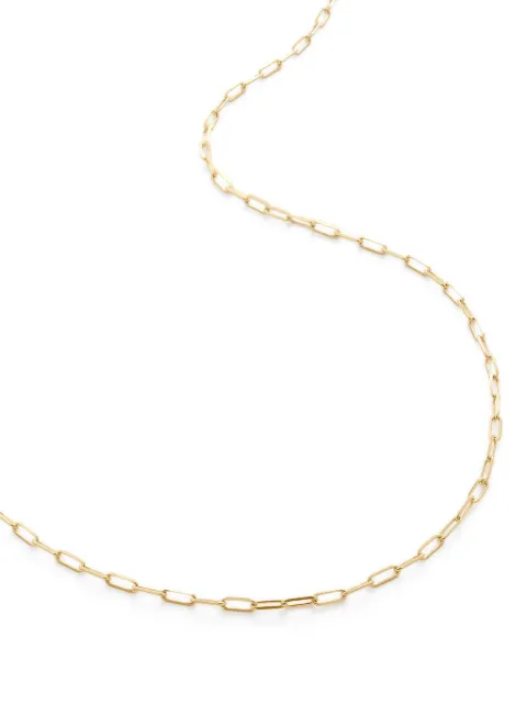 Monica Vinader 14kt yellow gold mini Paperclip chain necklace Gold YGCHMNDCNON