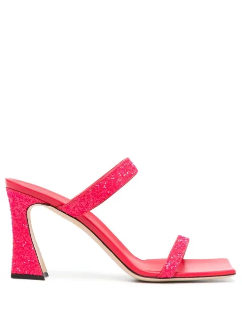 Giuseppe Zanotti 90mm open-toe leather sandals Pink I200014003