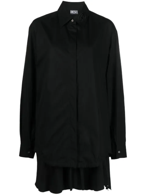 Diesel extra-fabric-detail shirt Black A087180DMAR