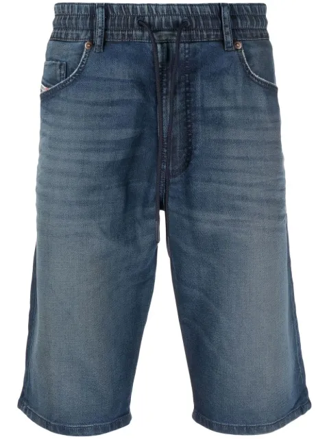 Diesel D-Krooley drawstring-waist denim shorts Blue A09728068DV