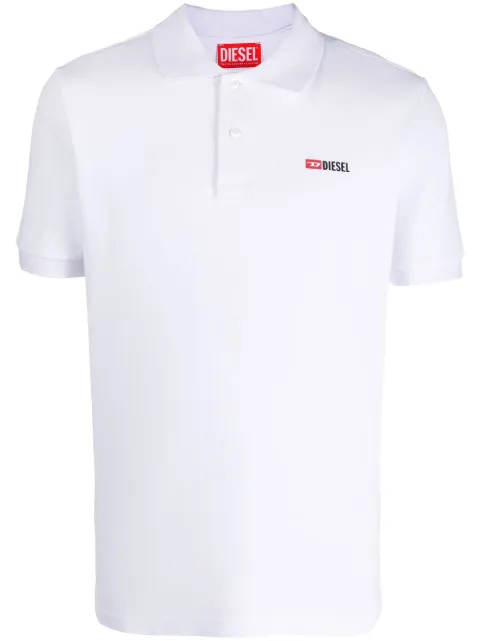 Diesel T-Smith-Div cotton polo shirt White A040870JMAD