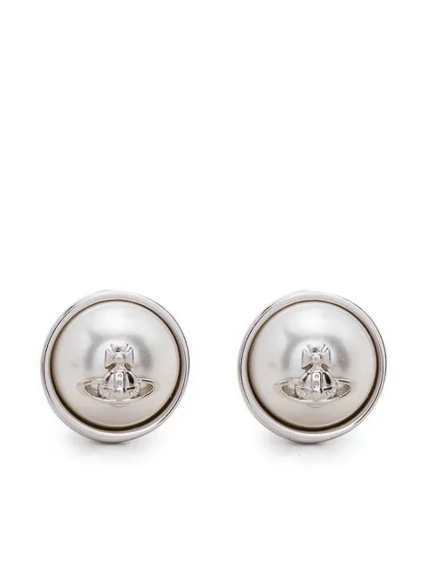 Vivienne Westwood Orb stud earrings Silver 6201005302P154SM
