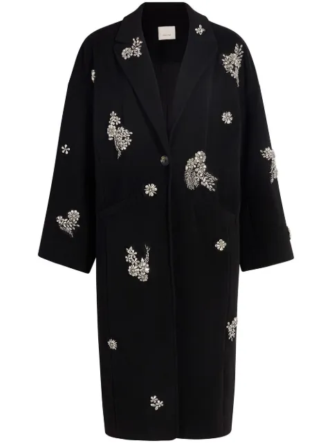Cinq A Sept Crystal Ivy Gravis coat Black ZC061B5880Z