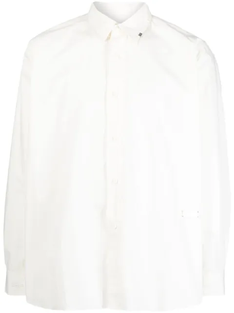 C2h4 raw-cut hem shirt White R004ST028