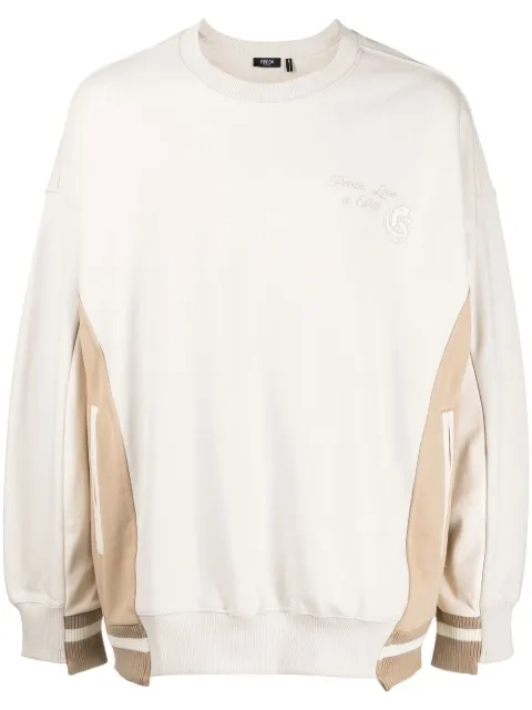 FIVE CM embroidered-logo sweatshirt Neutrals 5CXSWV3108F2J