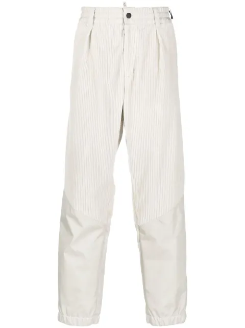Moncler Grenoble ribbed-detail trousers Grey H20972A0000354AL0