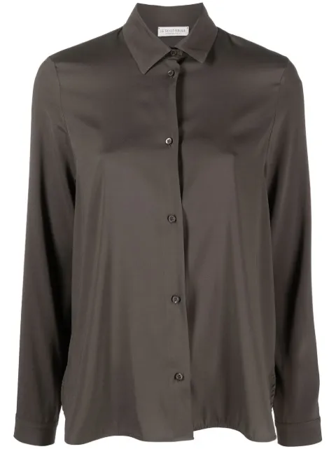 Le Tricot Perugia classic button-up shirt Orange 66448