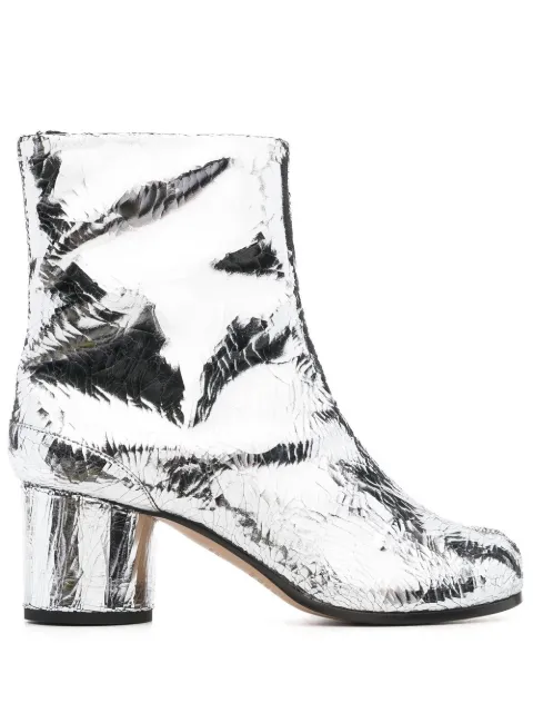 Maison Margiela Tabi 60mm mirror-effect ankle boots Silver S58WU0246P5016