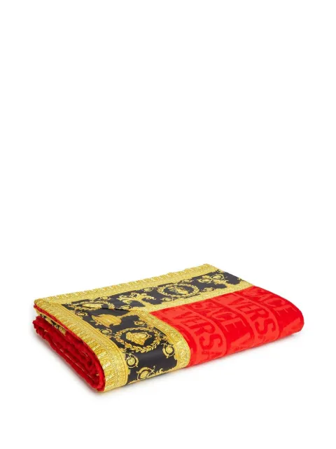 Versace I Love Baroque beach towel Red ZTO191401ZCOSP052