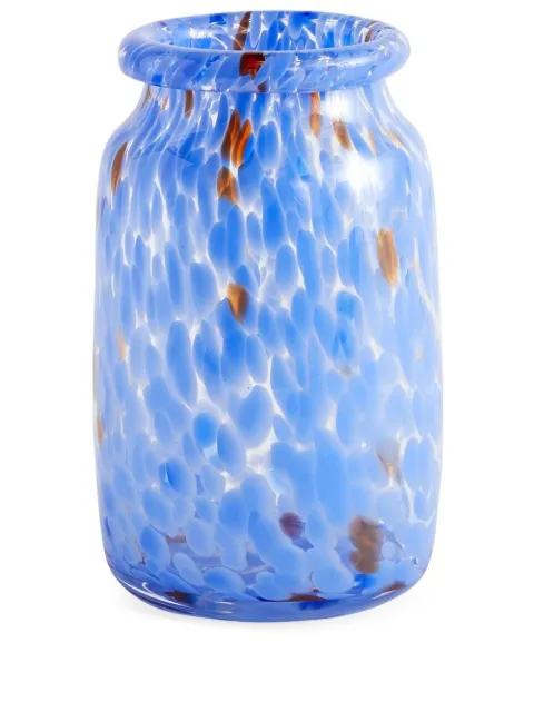 HAY Splash abstract-print vase Blue 541359