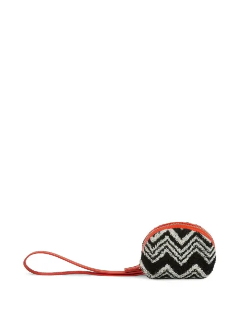 Missoni Home zigzag-pattern coin case Black 1K3OG00023