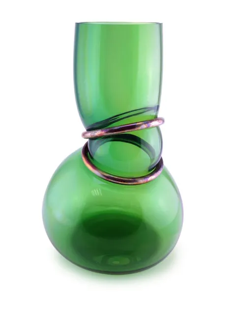 Vanessa Mitrani Double Ring polished vase Green 1200000136368