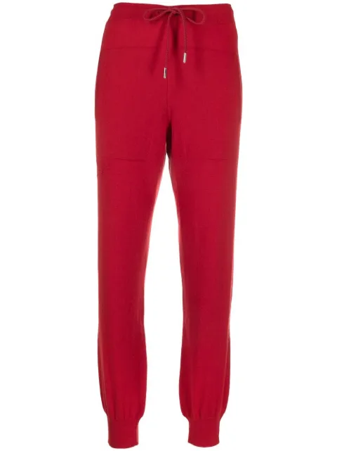 Barrie drawstring cashmere track pants Red A00C30636