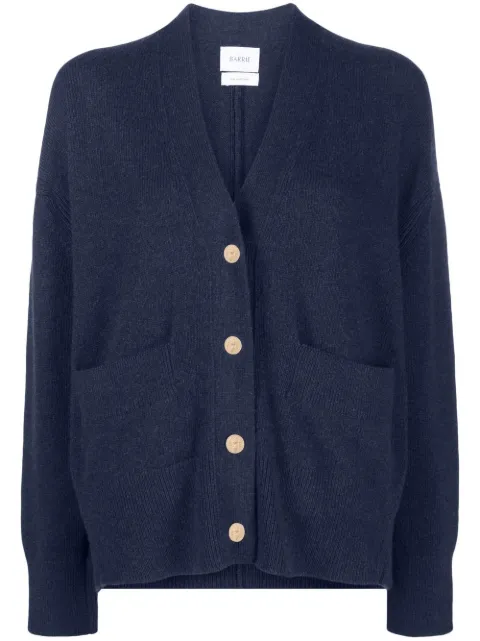 Barrie V-neck cashmere cardigan Blue C159201