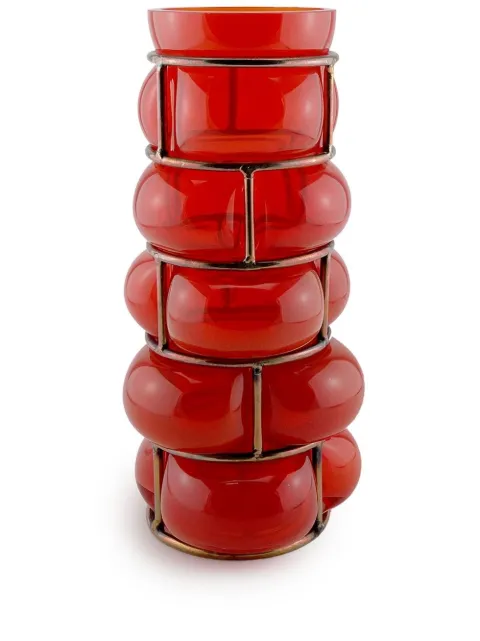 Vanessa Mitrani Brick glass vase Red 1200000136450