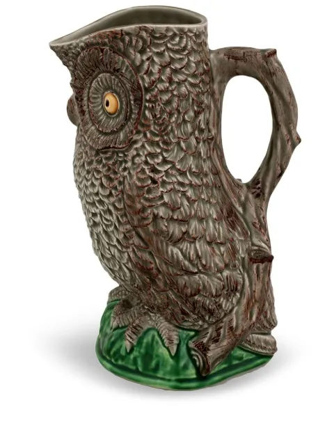 Bordallo Pinheiro 'Jarros' owl pitcher Brown 65003001