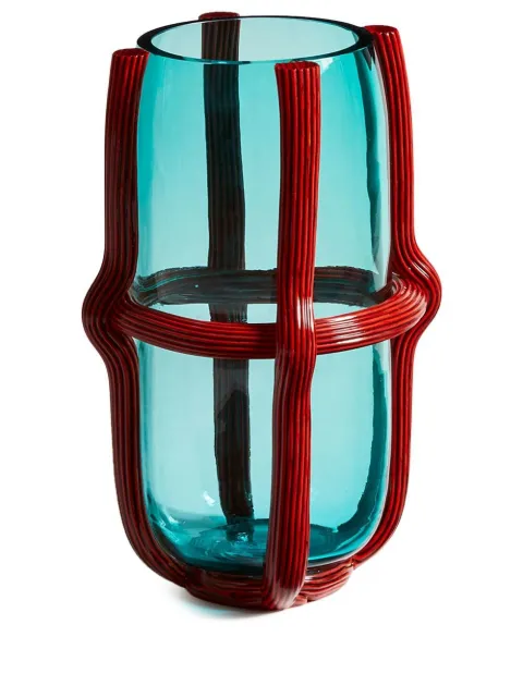 Cassina Sestiere glass vase Blue 57301