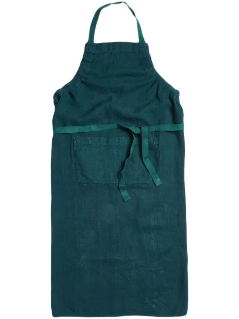 Once Milano linen kitchen apron Green 1160100003