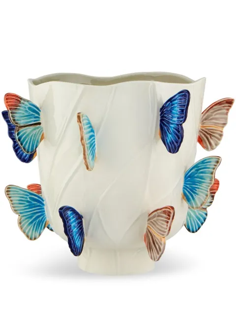 Bordallo Pinheiro 'Cloudy Butterflies' vase Neutrals 65027810