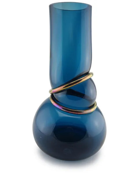 Vanessa Mitrani Double Ring glass vase Blue 1200000136351
